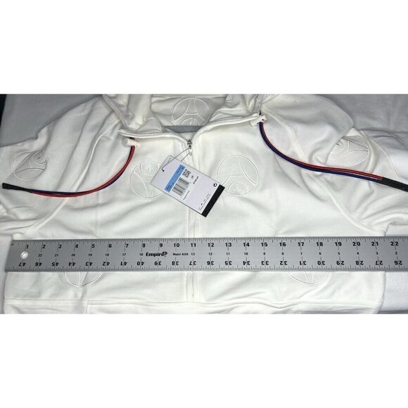 Nike x Paris Saint-Germain 1/2 Zip Men M Sail/White DX5690-133 PSG Hoodie Soccer - Picture 7 of 16